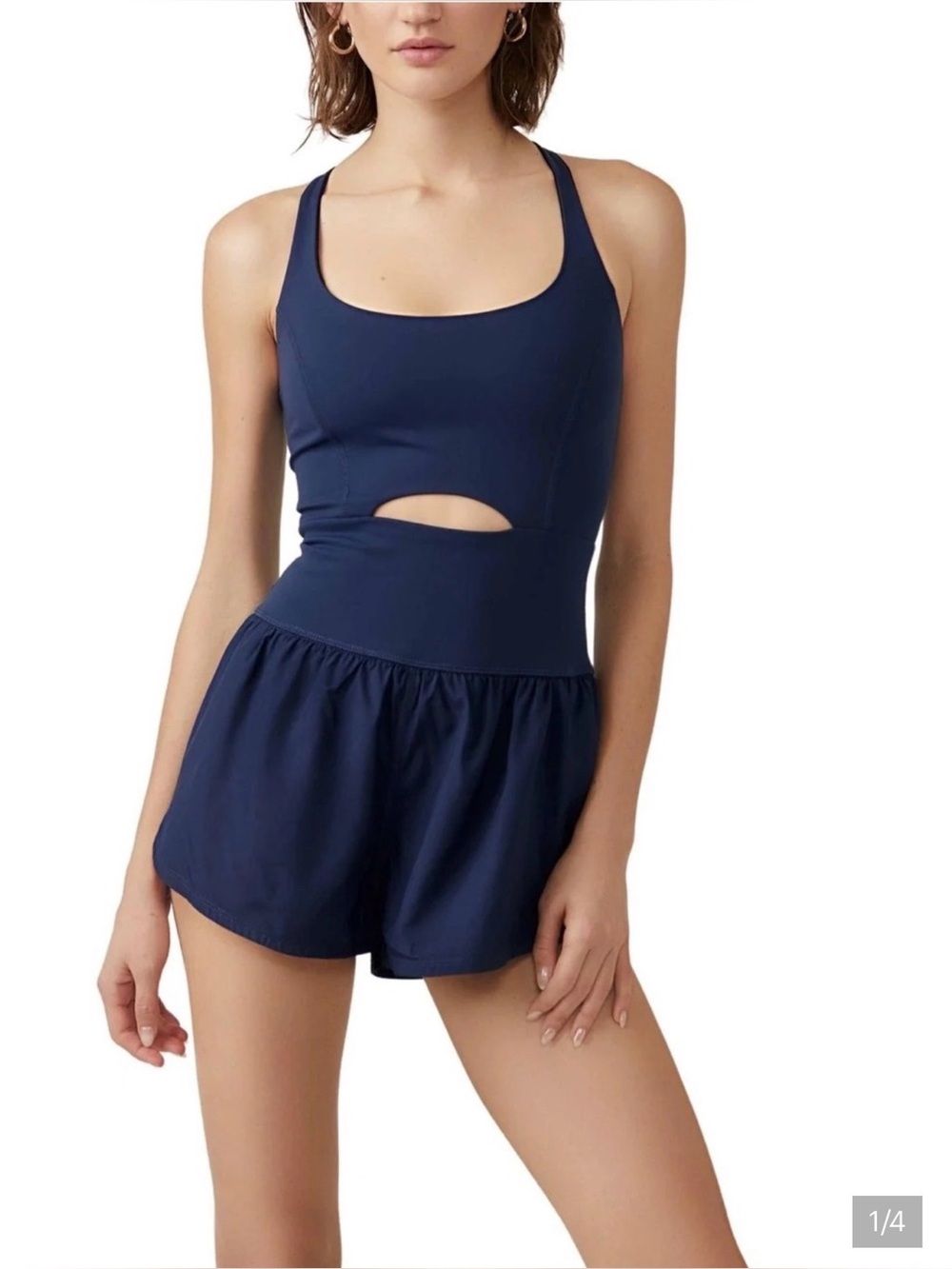 NWT FP Movement by Free People Navy righteous runsie Romper - Picture 3 of 8
